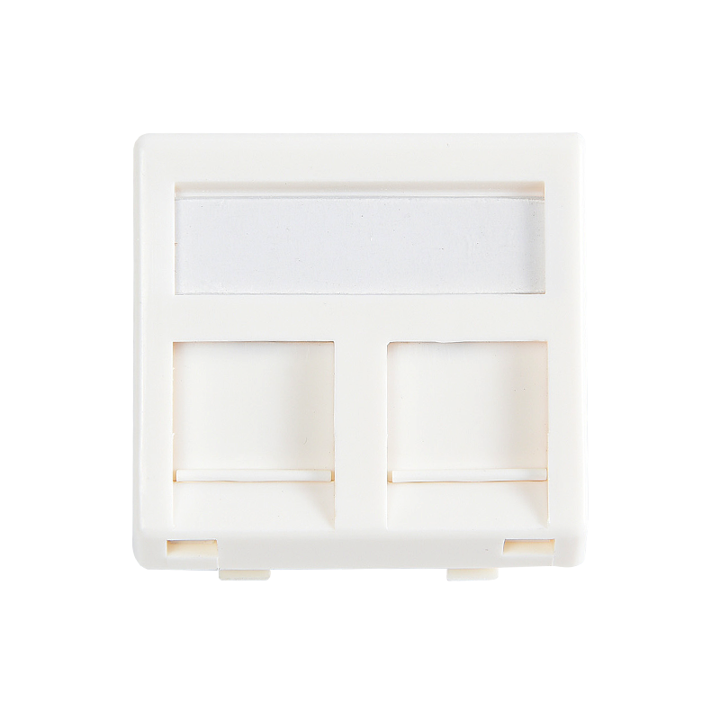 SMT-4312-45-2P 2 porte 45 ° Faceplate 45*45 mm